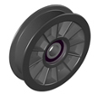 flat idler sheave and pulley
