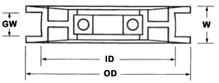 flat idler pulley