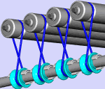 HT Blue Lineshaft Belt