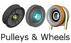 pulleys, sheaves, wheels, tires